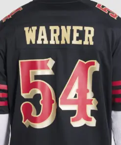 Fred Warner San Francisco 49ers Nike 2025 Rivalries Collection Game Jersey - Black - Image 7