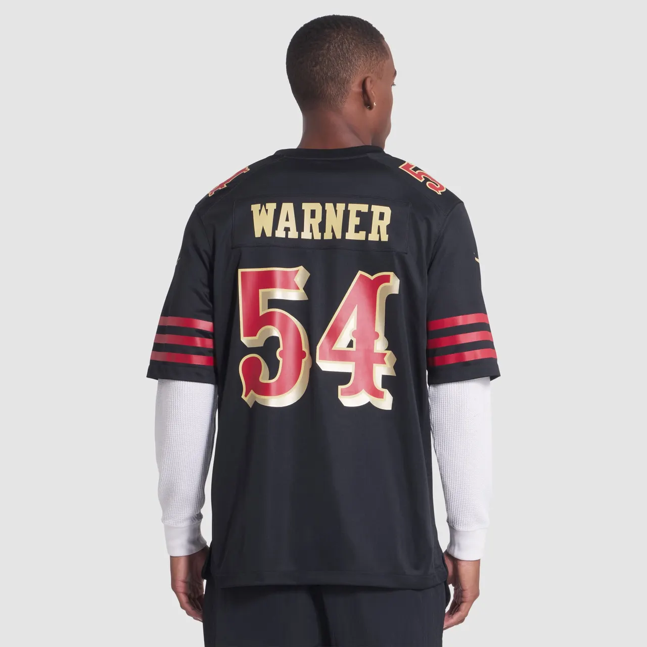 Fred Warner San Francisco 49ers Nike 2025 Rivalries Collection Game Jersey - Black - Image 5