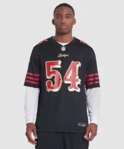 Fred Warner San Francisco 49ers Nike 2025 Rivalries Collection Game Jersey - Black - Image 4