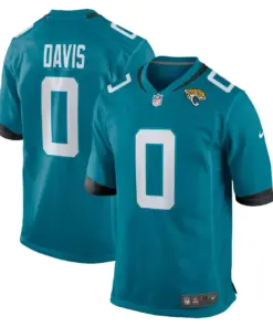 Gabe Davis Jacksonville Jaguars Nike Team Game Player Jersey - Teal