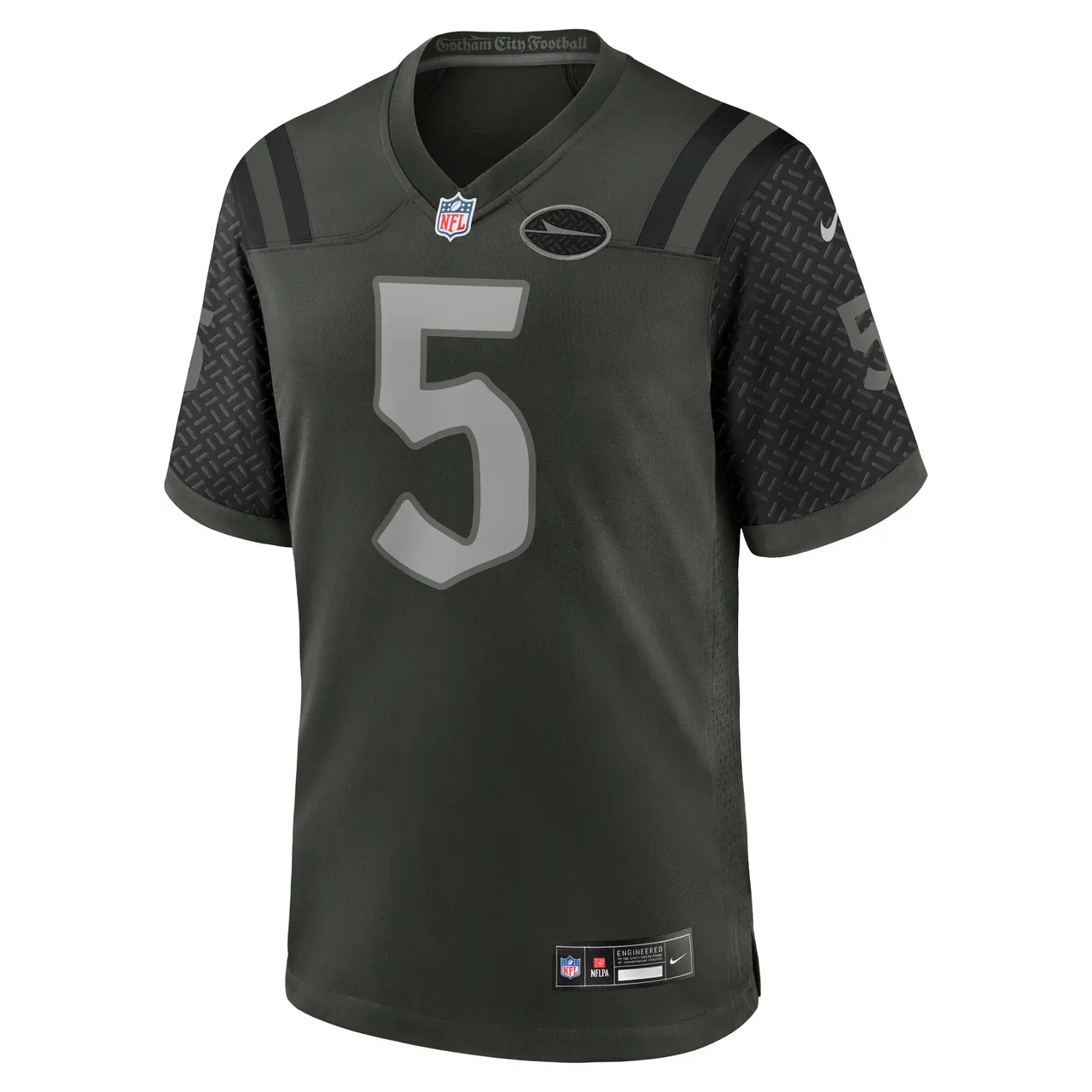 Garrett Wilson New York Jets Nike 2025 Rivalries Collection Game Jersey - Gotham Green - Image 2