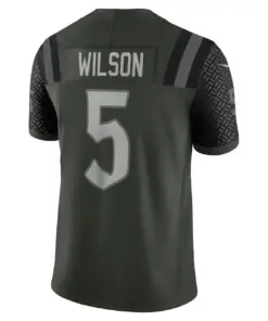 Garrett Wilson New York Jets Nike 2025 Rivalries Collection Limited Jersey - Gotham Green - Image 3