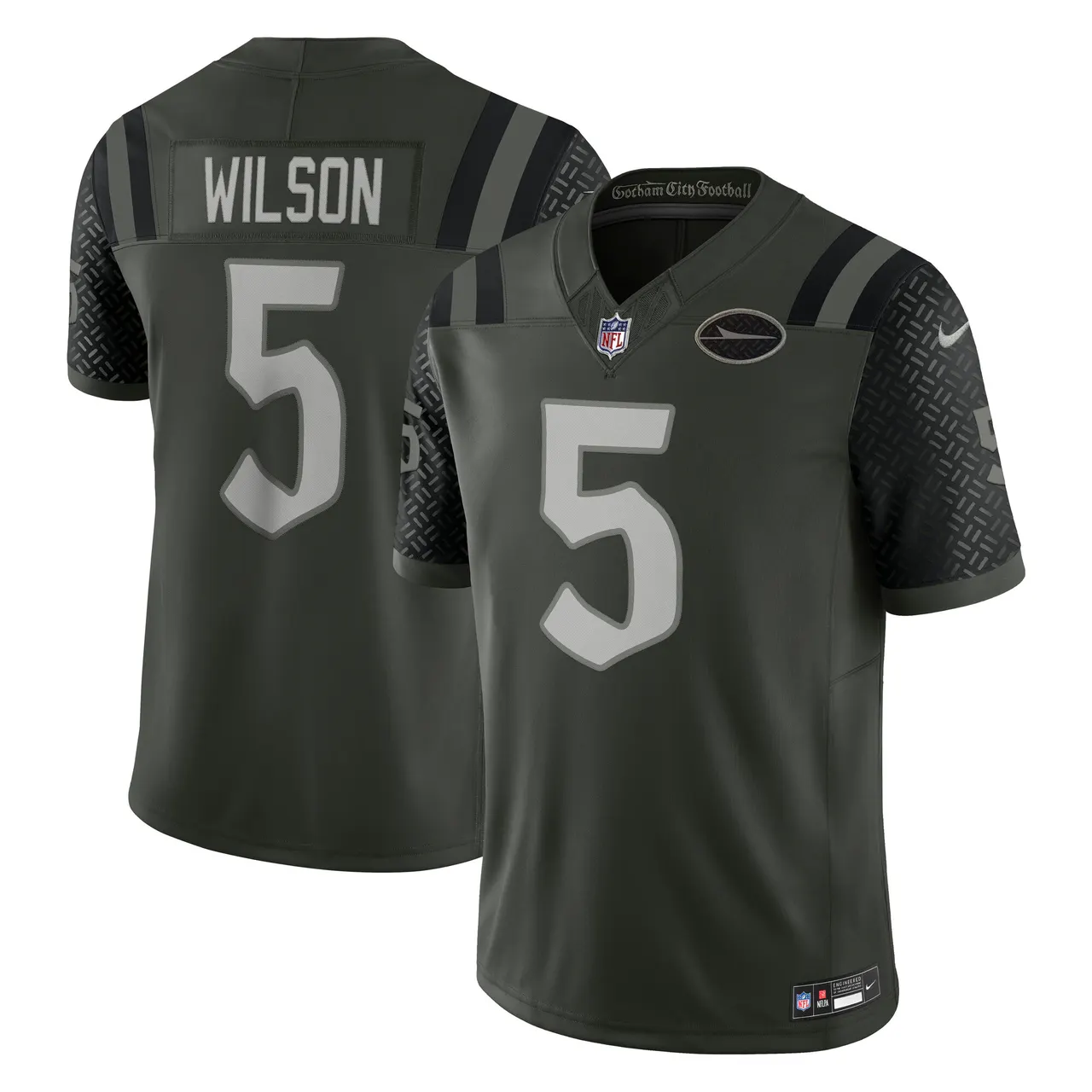Garrett Wilson New York Jets Nike 2025 Rivalries Collection Limited Jersey - Gotham Green