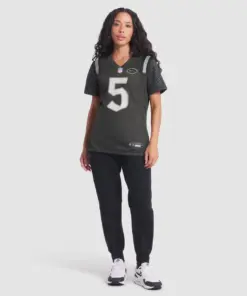 Garrett Wilson New York Jets Nike Women's 2025 Rivalries Collection Game Jersey - Gotham Green - Image 6
