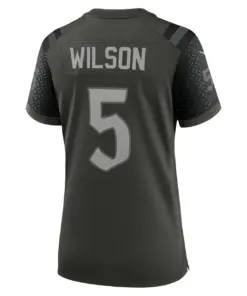 Garrett Wilson New York Jets Nike Women's 2025 Rivalries Collection Game Jersey - Gotham Green - Image 3