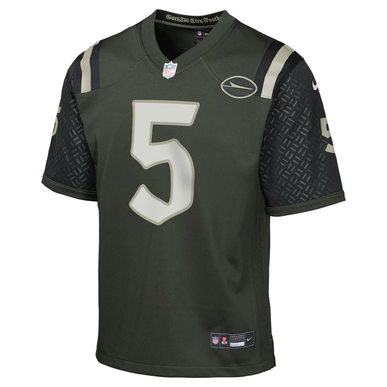 Garrett Wilson New York Jets Nike Youth 2025 Rivalries Collection Game Jersey - Gotham Green - Image 2