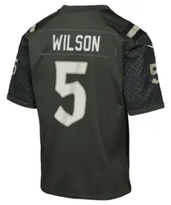 Garrett Wilson New York Jets Nike Youth 2025 Rivalries Collection Game Jersey - Gotham Green - Image 3