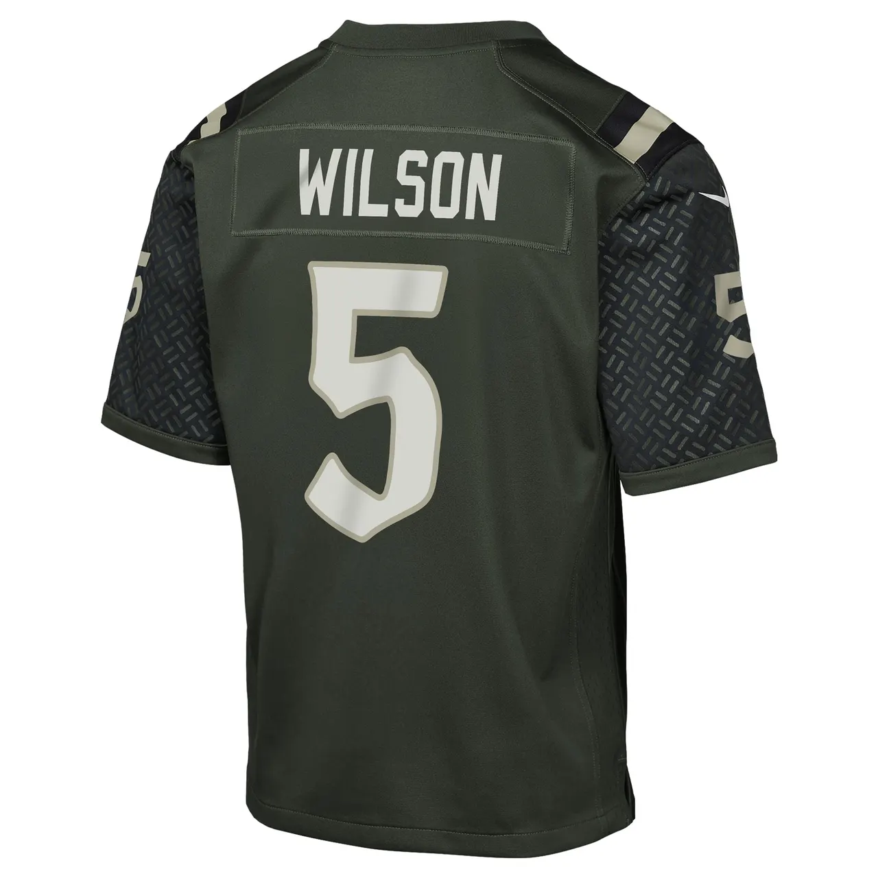 Garrett Wilson New York Jets Nike Youth 2025 Rivalries Collection Game Jersey - Gotham Green - Image 3