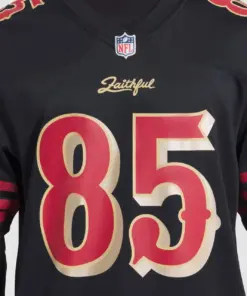 George Kittle San Francisco 49ers Nike 2025 Rivalries Collection Game Jersey - Black - Image 6