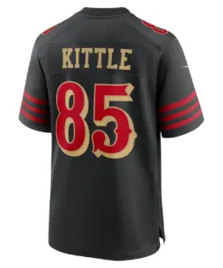 George Kittle San Francisco 49ers Nike 2025 Rivalries Collection Game Jersey - Black - Image 3