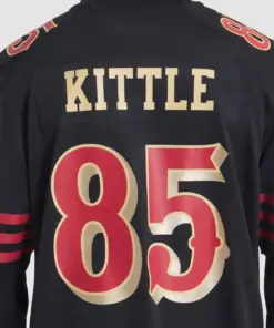 George Kittle San Francisco 49ers Nike 2025 Rivalries Collection Game Jersey - Black - Image 7