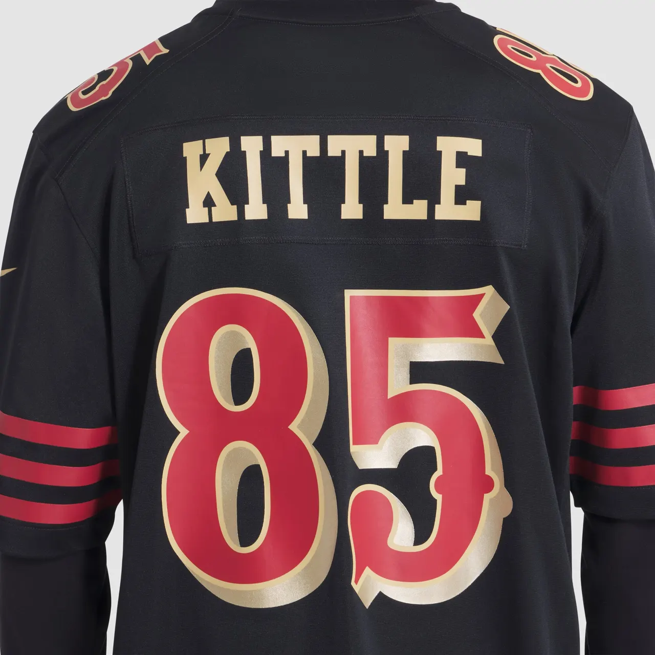 George Kittle San Francisco 49ers Nike 2025 Rivalries Collection Game Jersey - Black - Image 7
