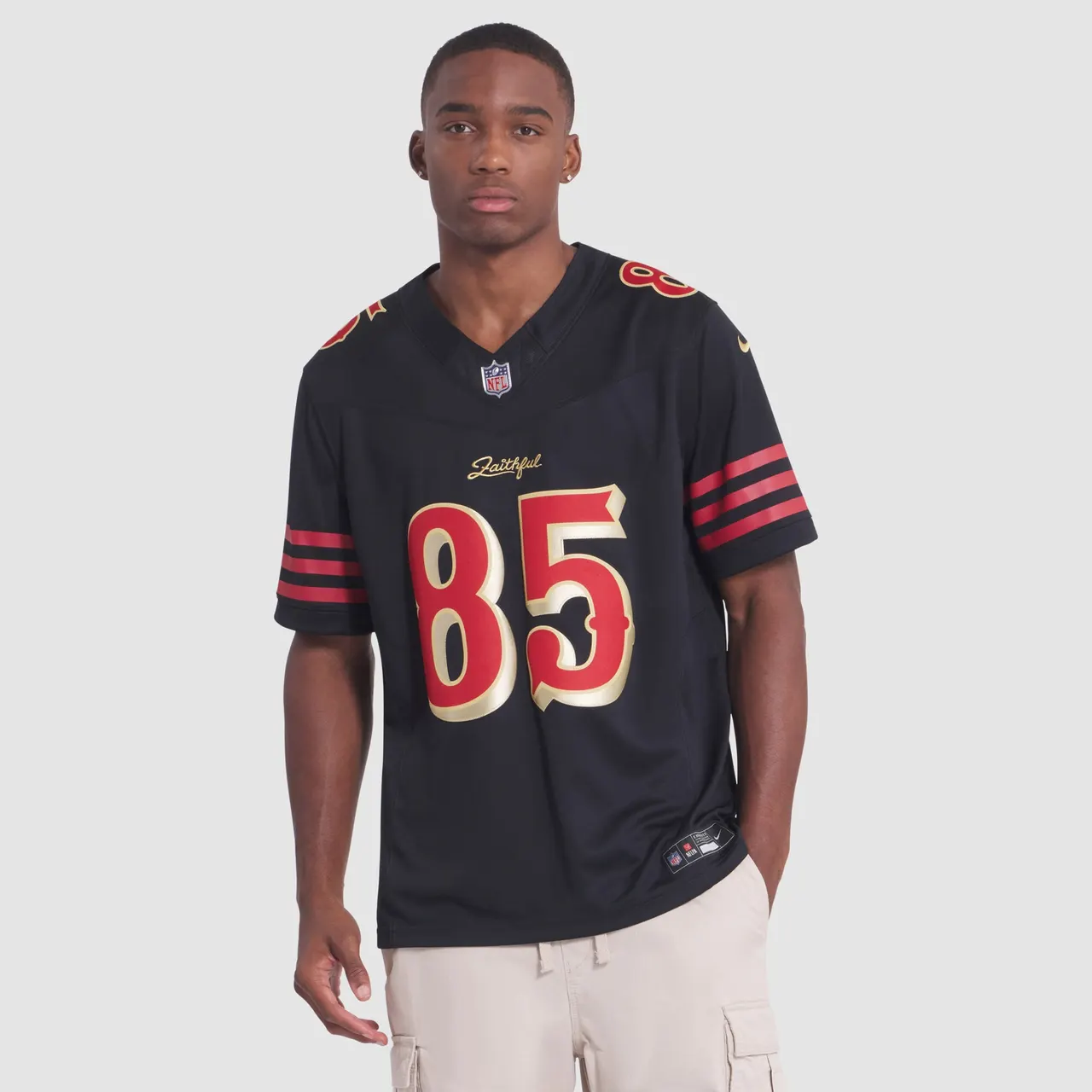 George Kittle San Francisco 49ers Nike 2025 Rivalries Collection Limited Jersey - Black - Image 4