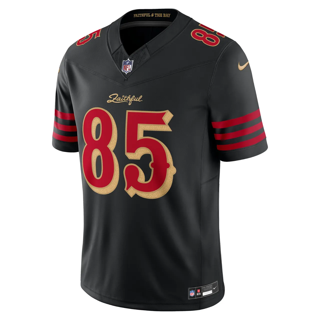 George Kittle San Francisco 49ers Nike 2025 Rivalries Collection Limited Jersey - Black - Image 2