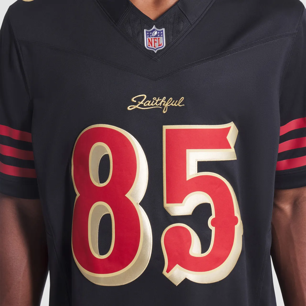 George Kittle San Francisco 49ers Nike 2025 Rivalries Collection Limited Jersey - Black - Image 6
