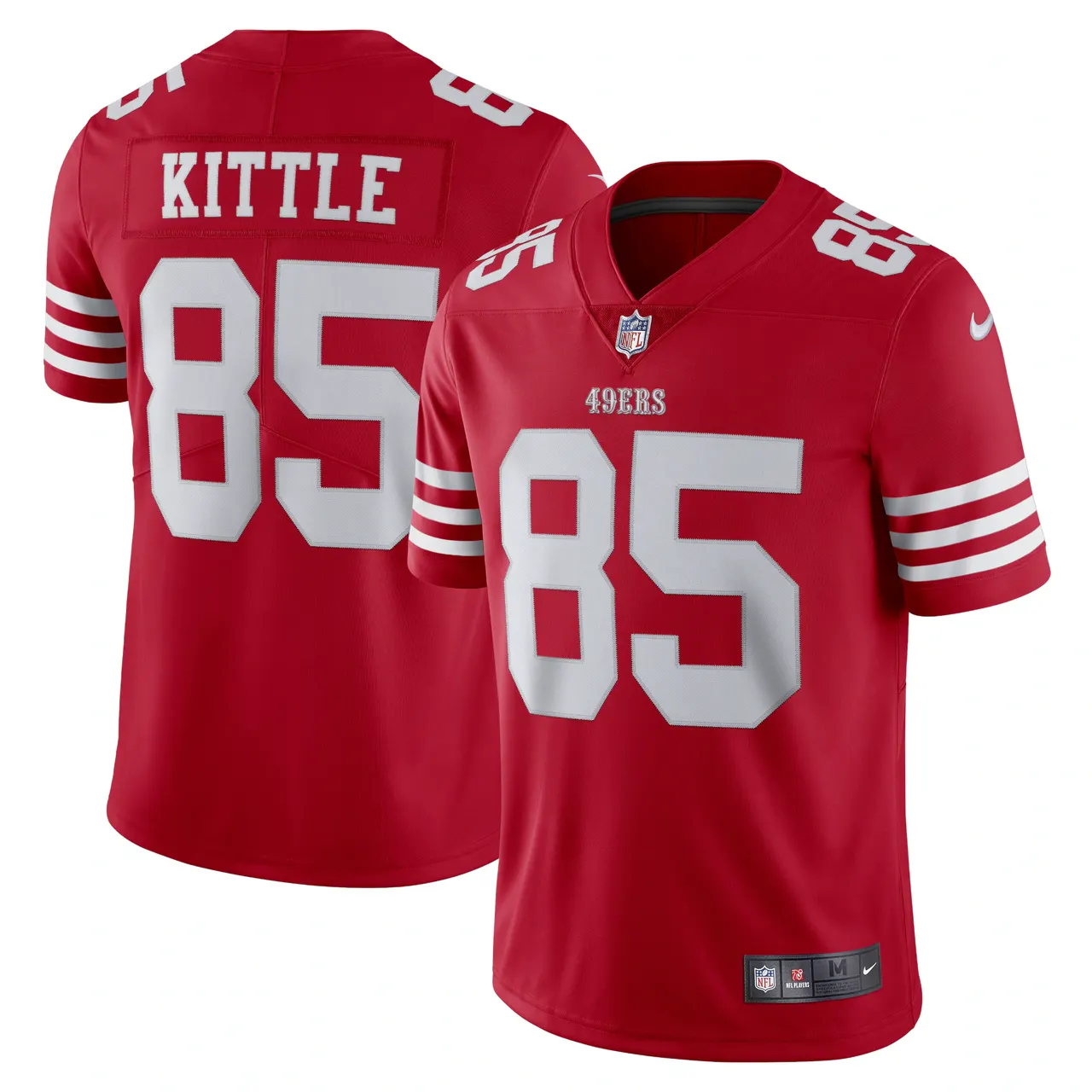 George Kittle San Francisco 49ers Nike Vapor Limited Jersey - Scarlet - Image 2