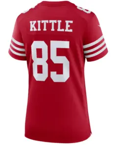 George Kittle San Francisco 49ers Nike Women's Player Game Jersey - White - Image 7