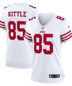 George Kittle San Francisco 49ers Nike Women's Player Game Jersey - White - Image 2
