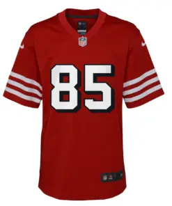 George Kittle San Francisco 49ers Nike Youth Alternate Game Jersey - Scarlet - Image 3