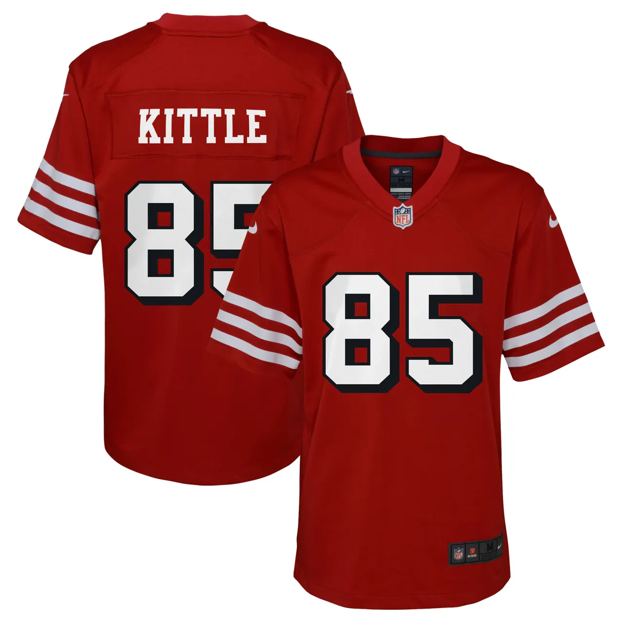 George Kittle San Francisco 49ers Nike Youth Alternate Game Jersey - Scarlet