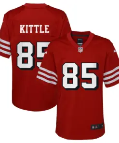 George Kittle San Francisco 49ers Nike Youth Color Rush Game Jersey - White - Image 14