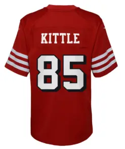 George Kittle San Francisco 49ers Nike Youth Color Rush Game Jersey - White - Image 10