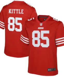 George Kittle San Francisco 49ers Nike Youth Color Rush Game Jersey - White - Image 5