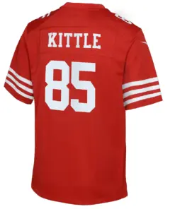 George Kittle San Francisco 49ers Nike Youth Game Jersey - Scarlet - Image 4