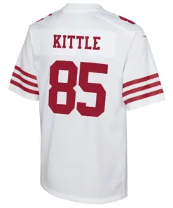 George Kittle San Francisco 49ers Nike Youth Game Jersey - White - Image 4