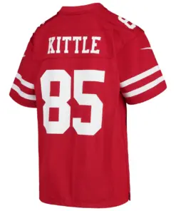 George Kittle San Francisco 49ers Nike Youth Player Game Jersey - Scarlet - Image 4
