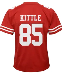 George Kittle San Francisco 49ers Nike Youth Super Bowl LIV Game Jersey - Scarlet - Image 3