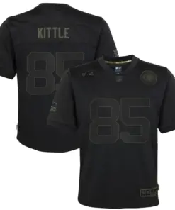 George Kittle San Francisco 49ers Nike Youth 2020 Salute to Service Game Jersey - Black
