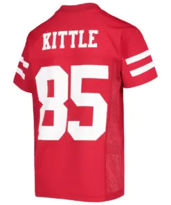 George Kittle San Francisco 49ers Nike Youth Replica Player Jersey - Scarlet - Image 4