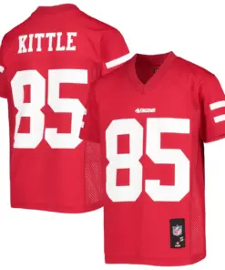 George Kittle San Francisco 49ers Nike Youth Replica Player Jersey - Scarlet - Image 2