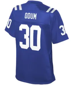 George Odum Indianapolis Colts NFL Pro Line Women's Player Jersey - Royal Blue - Image 3