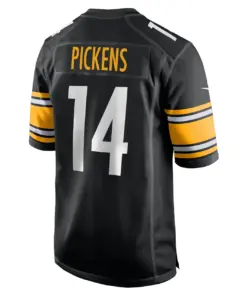 George Pickens Pittsburgh Steelers Nike Game Player Jersey - Black - Image 4