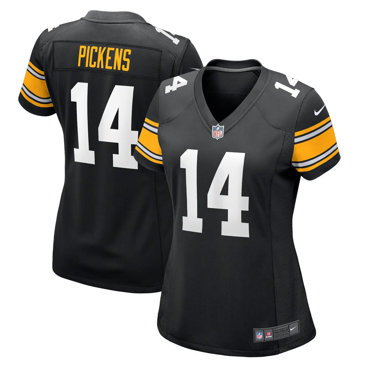 George Pickens Pittsburgh Steelers Nike Women's Alternate Game Player Jersey - Black - Image 2