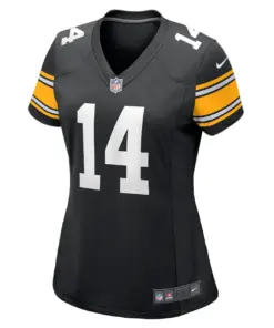 George Pickens Pittsburgh Steelers Nike Women's Alternate Game Player Jersey - Black - Image 3