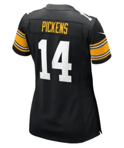George Pickens Pittsburgh Steelers Nike Women's Alternate Game Player Jersey - Black - Image 4