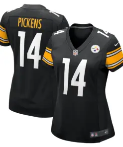 Alternative view of George Pickens Pittsburgh Steelers Nike Women's Game Player Jersey - Black