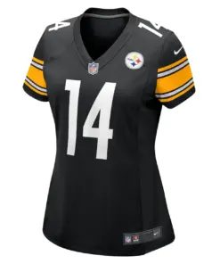 George Pickens Pittsburgh Steelers Nike Women's Game Player Jersey - Black - Image 3