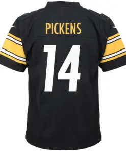 George Pickens Pittsburgh Steelers Nike Youth Game Jersey - Black - Image 4