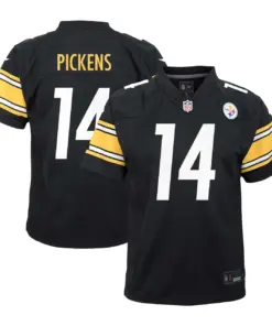 Alternative view of George Pickens Pittsburgh Steelers Nike Youth Game Jersey - Black