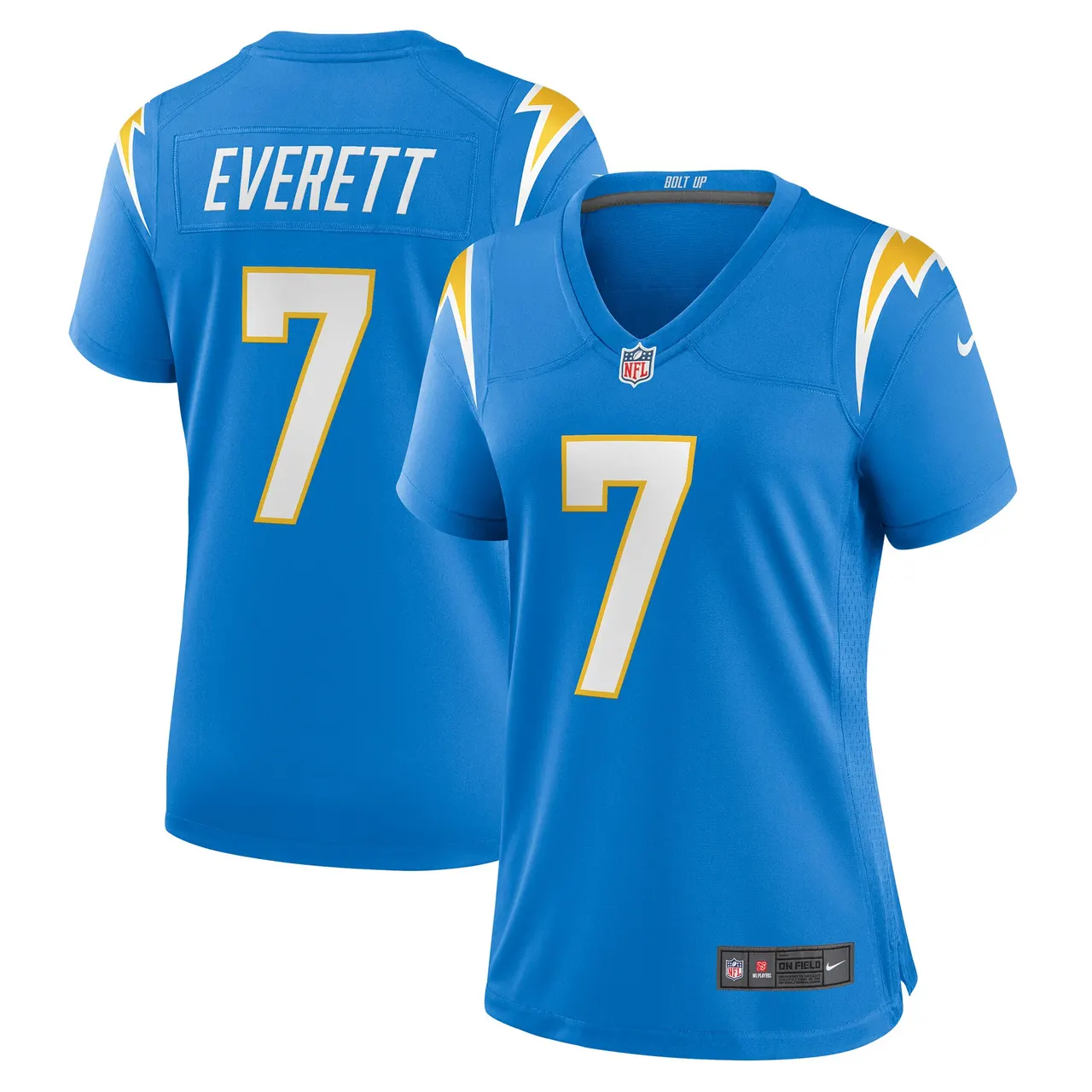 Gerald Everett Los Angeles Chargers Nike Women's Player Game Jersey - Powder Blue - Image 2
