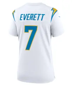 Gerald Everett Los Angeles Chargers Nike Women's Player Game Jersey - Powder Blue - Image 7