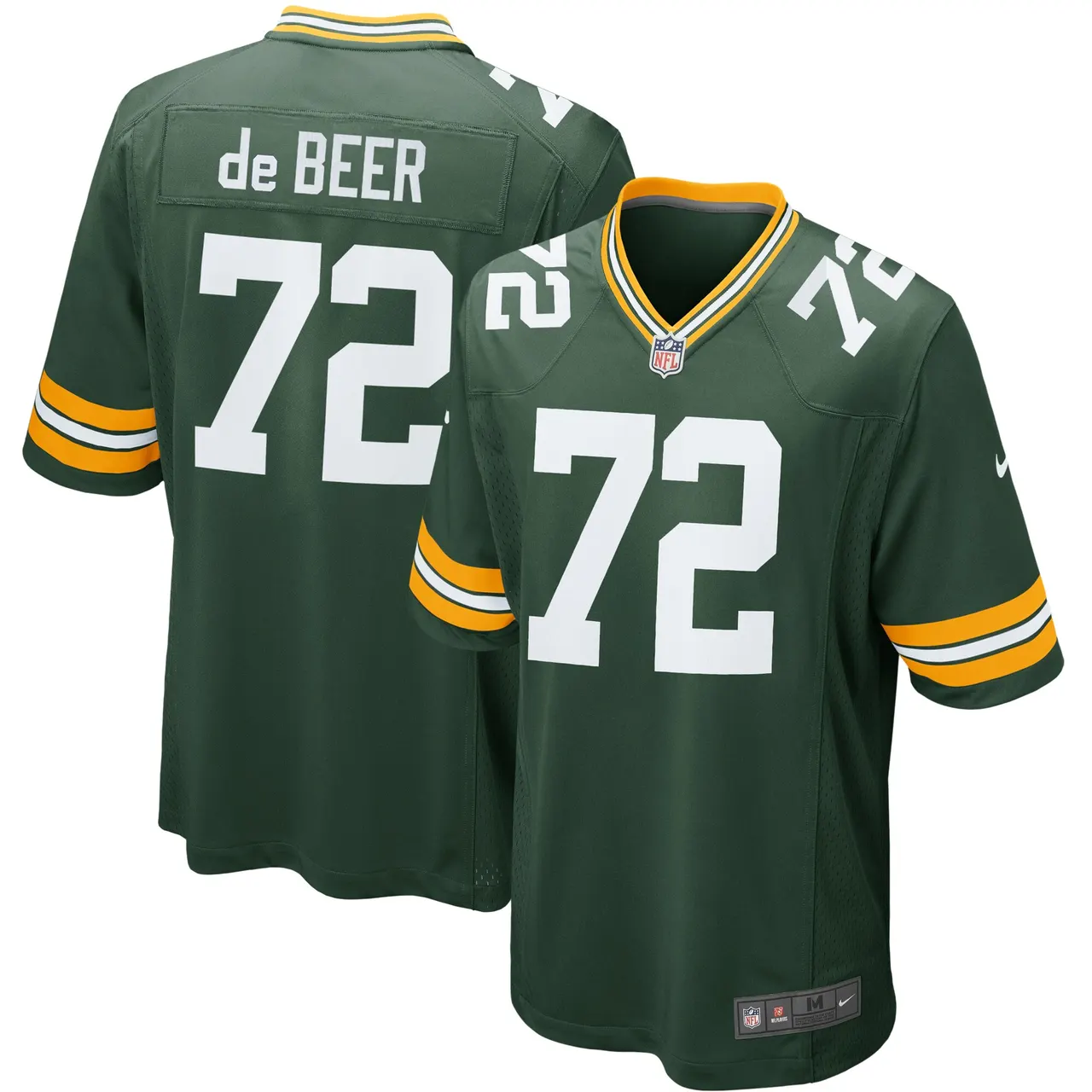 Beer Green Bay Packers Nike Youth Gerhard de Game Jersey - Dark Green - Image 2