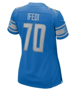 Germain Ifedi Detroit Lions Nike Women's Team Game Jersey - Royal Blue - Image 4