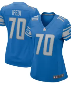 Alternative view of Germain Ifedi Detroit Lions Nike Women's Team Game Jersey - Royal Blue