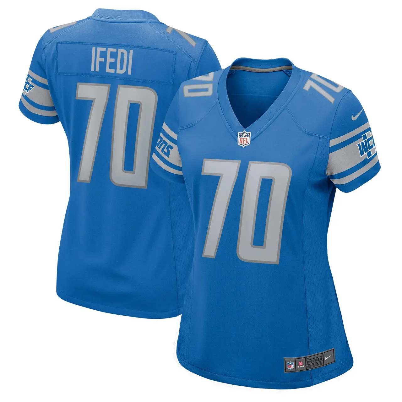 Germain Ifedi Detroit Lions Nike Women's Team Game Jersey - Royal Blue - Image 2
