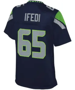 Germain Ifedi Seattle Seahawks NFL Pro Line Women's Player Jersey - College Navy - Image 3